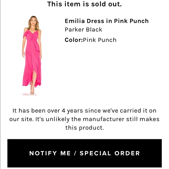 PARKER REVOLVE EMILIA SILK RUFFLE PINK MAXI DRESS GOWN - Picture 4 of 6